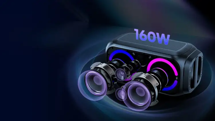 160W Max Audio Power Compact, yet Powerful