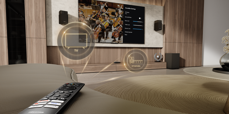 ONE REMOTE CONTROL.