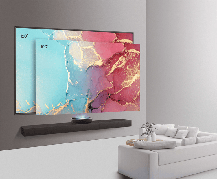 Enjoy 120" Big Screen Anytime, Anywhere