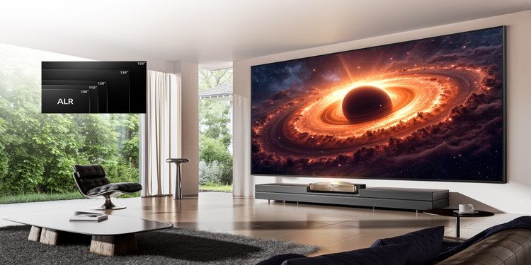 Big-Screen Brilliance—Inches from Your Wall
