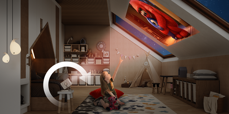 Effortless 360° Vertical Projection with Hisense Gimbal Design