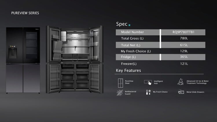 780L Cross Door Refrigerator RQ9P780TTB1