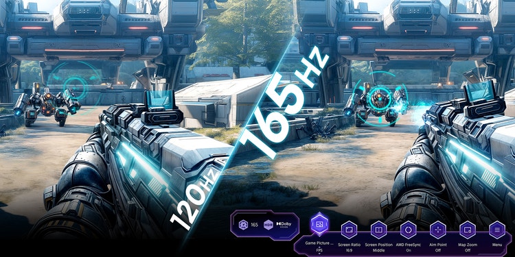 Native 165Hz VRR, ready for next-gen gaming