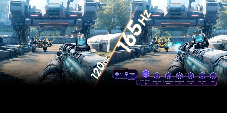 Native 165Hz VRR, ready for next-gen gaming