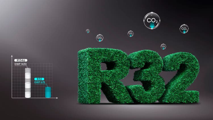 Refrigerante R32 ecológico