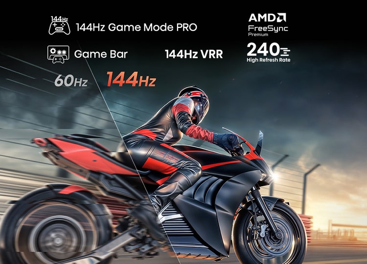 144 Hz VRR Nativo
