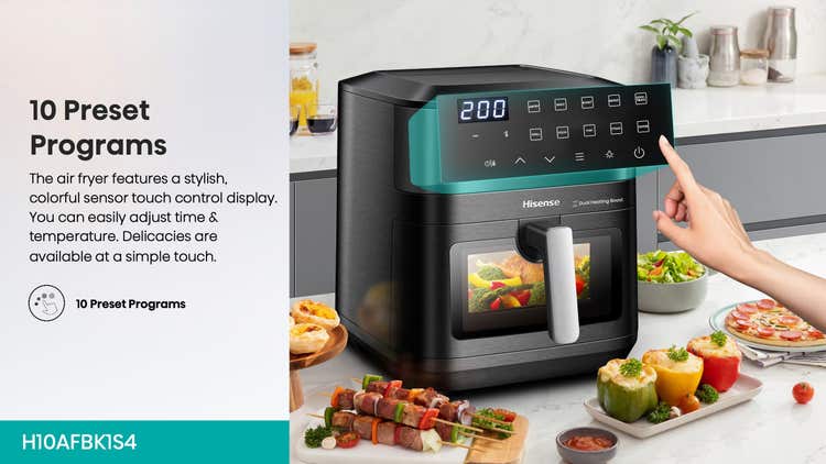 Hisense H10AFBK1S4 10L Single Door Air Fryer