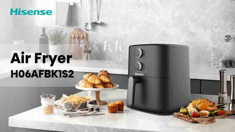 Hisense H06AFBK1S2 6L Single Door Air Fryer