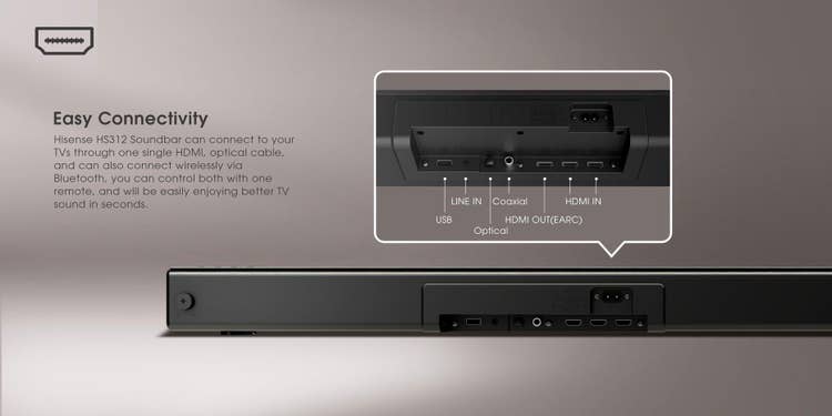 Hisense HS312 Soundbar HS312 Audio