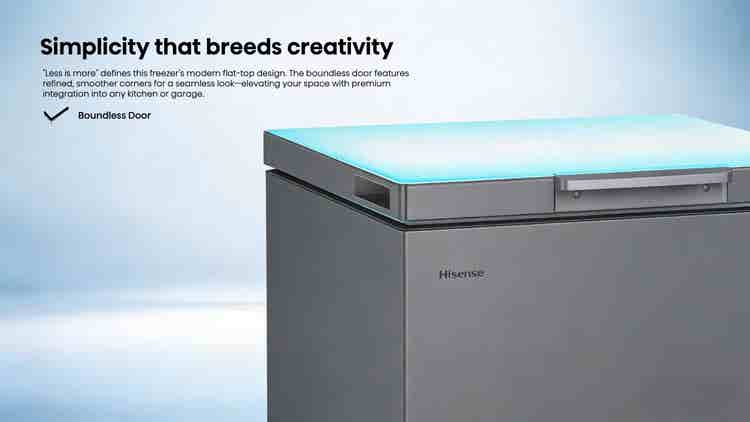 Hisense H135CFS 97L Silver Single Door Chest Freezer