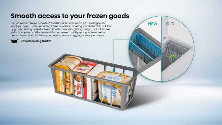 Hisense H135CFS 97L Silver Single Door Chest Freezer