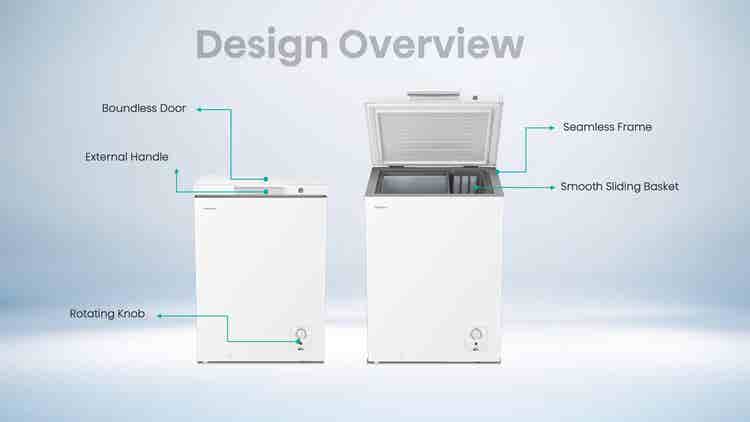 Hisense H180CF 141L White Single Door Chest Freezer