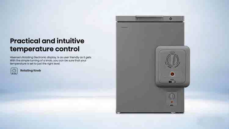 Hisense H135CFS 97L Silver Single Door Chest Freezer