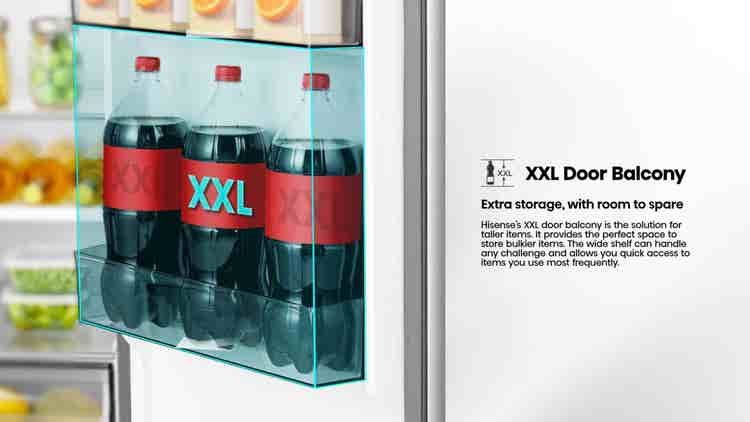 Hisense H680SIT-WD 541L Side By Side Refrigerator