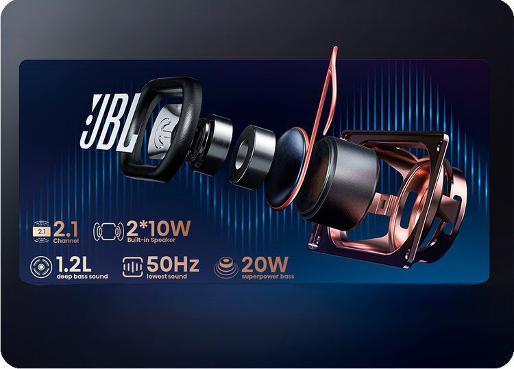 Impresionante audio 3D con bajos intensos