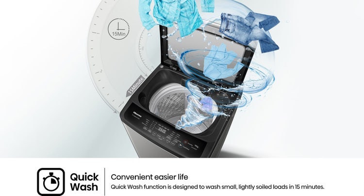Hisense WTJA1402T 14kg Top Loader Washing Machine