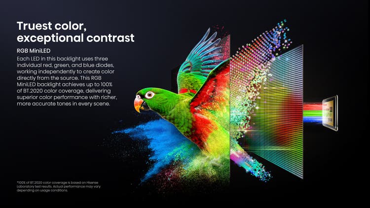 شاشة Hisense RGB MiniLED 75UR8S