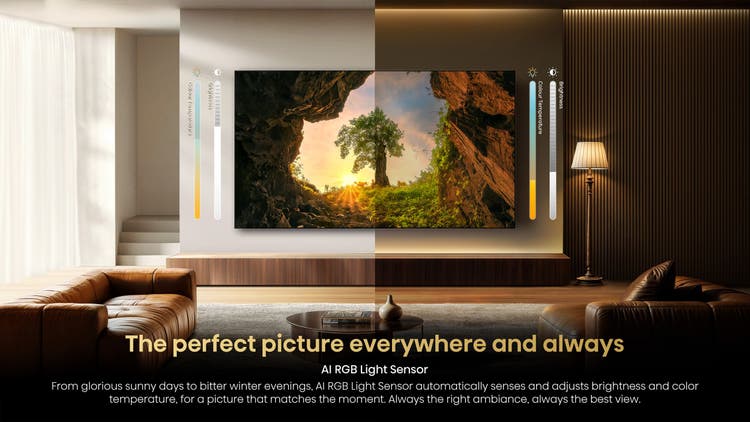 شاشة Hisense RGB MiniLED 75UR8S