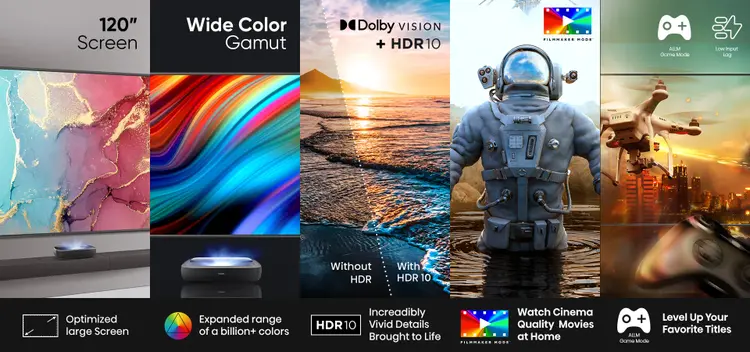 Hisense 305 cm (120 inches) 4K Ultra HD Smart Laser TV 120L9HE