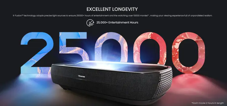 Hisense 305 cm (120 inches) 4K Ultra HD Smart Laser TV 120L9HE