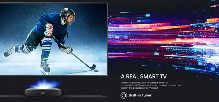 Hisense 305 cm (120 inches) 4K Ultra HD Smart Laser TV 120L9HE