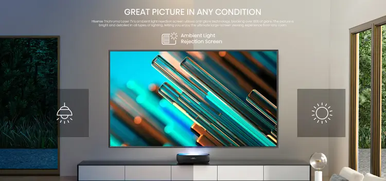 Hisense 305 cm (120 inches) 4K Ultra HD Smart Laser TV 120L9HE