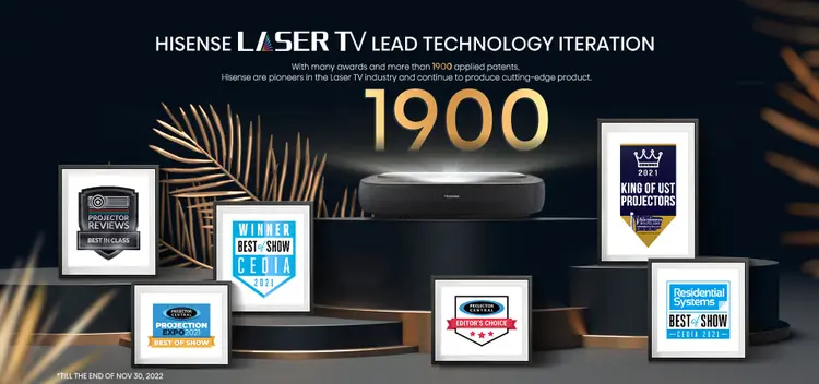 Hisense 305 cm (120 inches) 4K Ultra HD Smart Laser TV 120L9HE