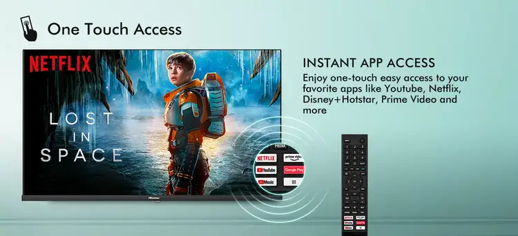 Hisense 80 cm (32 Inch) HD Smart TV 32A4G