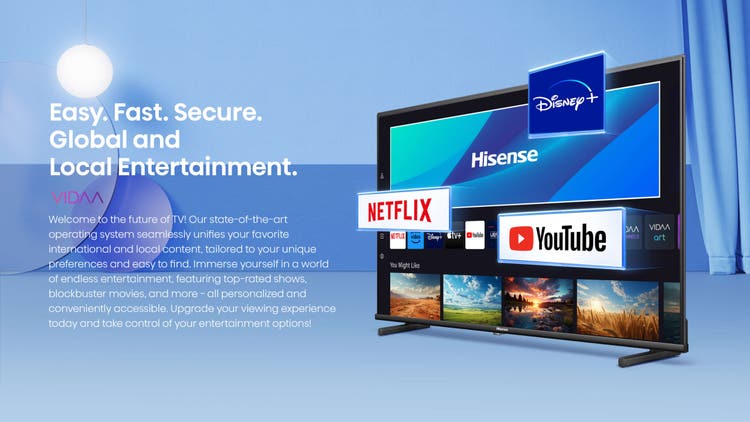 Hisense 80 cm (32 Inch) HD Smart TV 32A4N