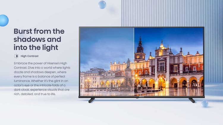 Hisense 108 cm (43 Inch) 4K Smart LED Ultra HD TV 43A6N