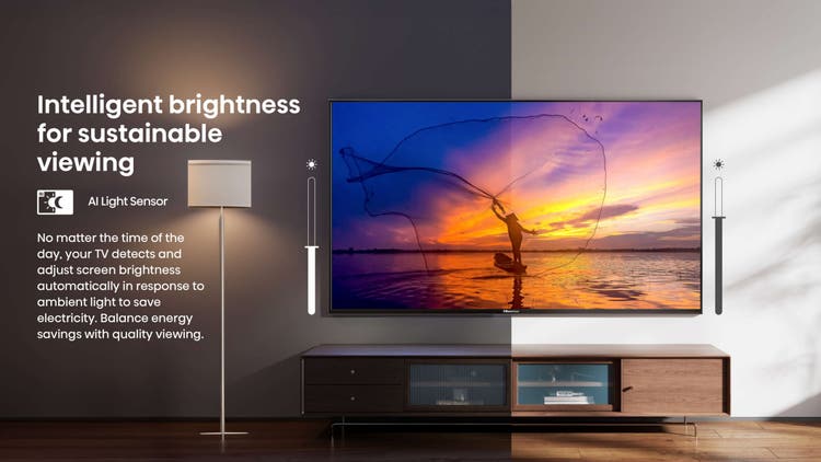 Hisense 139 cm (55 Inch) 4K Smart LED Ultra HD TV 55A6Q