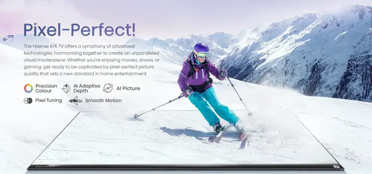 Hisense 139 cm (55 Inch) 4K Smart LED Ultra HD TV 55A7K