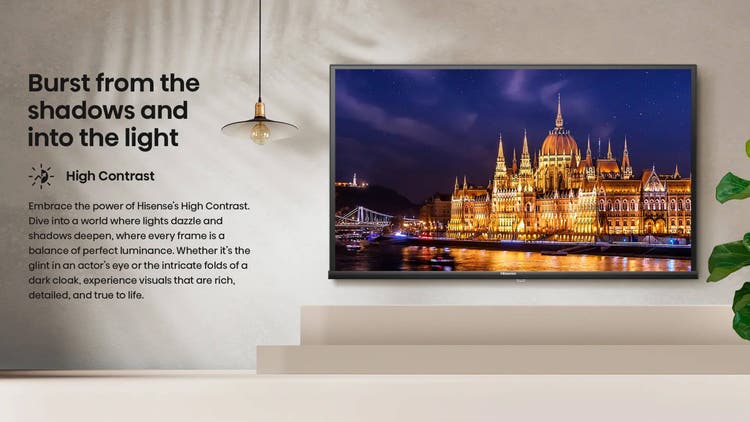 Hisense 108 cm (43 Inch) 4K Smart LED Ultra HD TV 43E5S