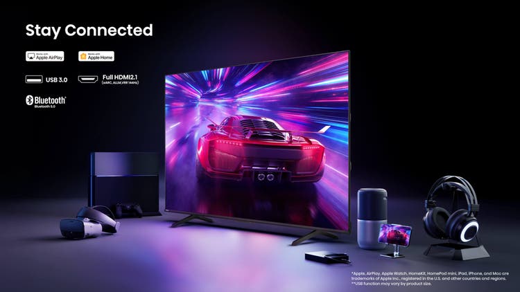 Hisense 139 cm (55 Inch) QLED Ultra HD (4K) Smart TV 55E7Q Pro
