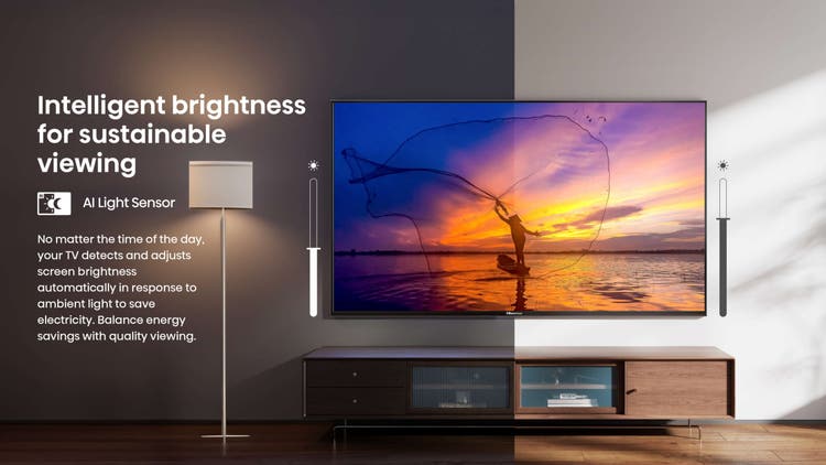 Hisense 139 cm (55 Inch) QLED Ultra HD (4K) Smart TV 55E7Q Pro