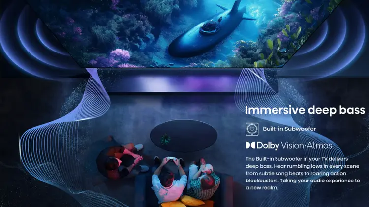Hisense 139 cm (55 Inch) QLED Ultra HD (4K) Smart TV 55E7Q Pro