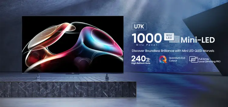 Hisense 164 cm (65 Inch) 4K Ultra HD Mini LED 65U7K