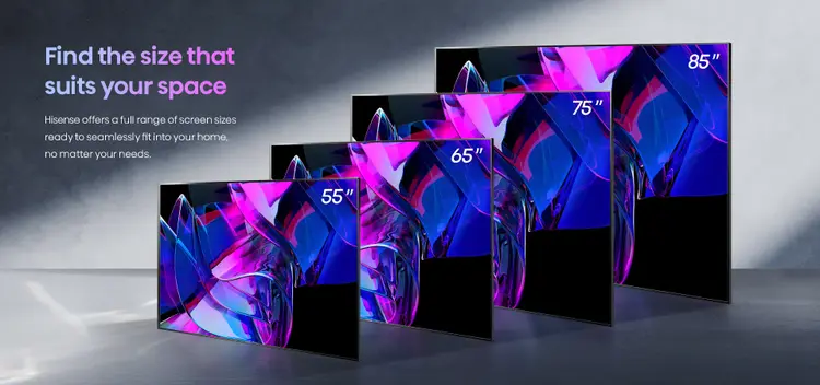 Hisense 164 cm (65 Inch) 4K Ultra HD Mini LED 65U7K