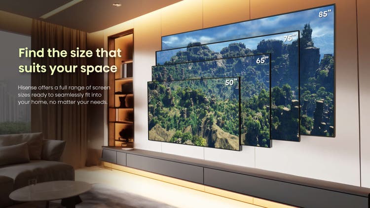 Hisense 139 cm (55 Inch) 4K Ultra HD Mini LED 55U7N