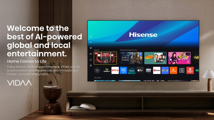 Hisense 139 cm (55 Inch) 4K Ultra HD Mini LED 55U7SE