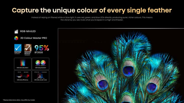 Hisense 254 cm (100 Inch) 4K Ultra HD RGB Mini LED 100UX