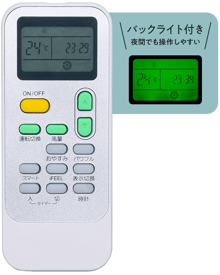 バックライト付き 体感リモコン