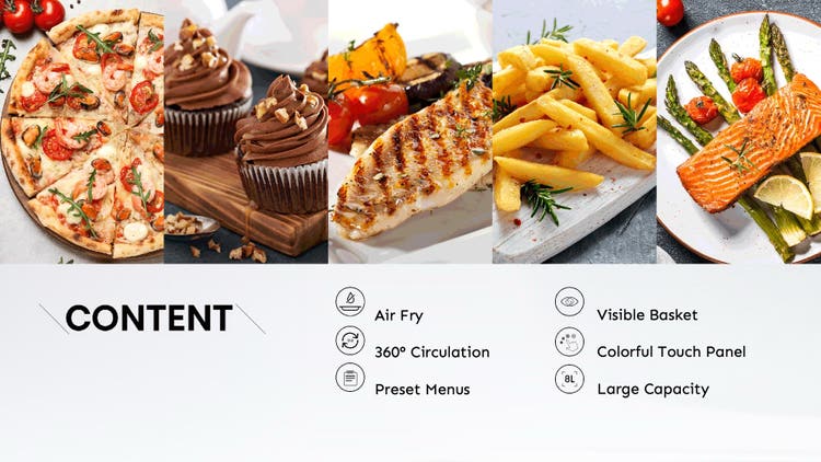 Hisense H09AFBKS4S 8L Air Fryer