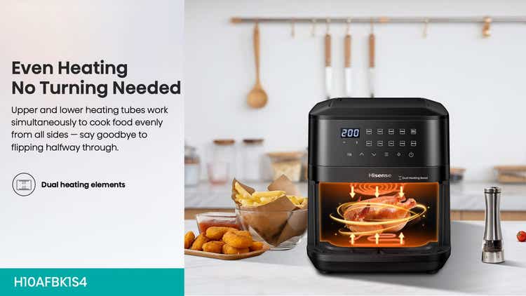 Hisense H10AFBK1S4 10L Single Door Air Fryer