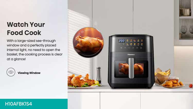 Friteuse à air Hisense H10AFBK1S4 10L à porte unique