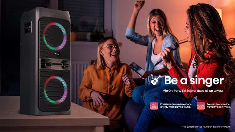 Enceinte de fête avec DJ 400W Hisense HP300