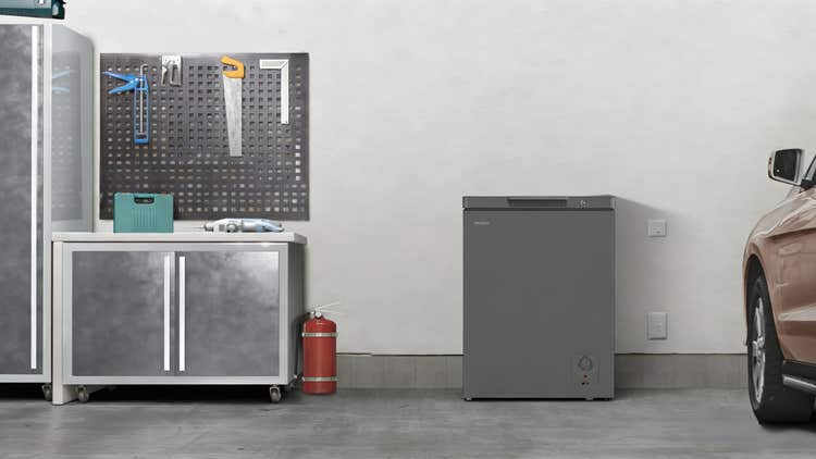 Congélateur coffre Hisense H180CFS 141L Argenté porte unique
