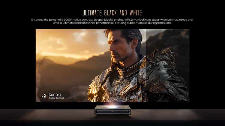 Hisense PX3 80”-150″ Cinéma Laser 4K TriChroma