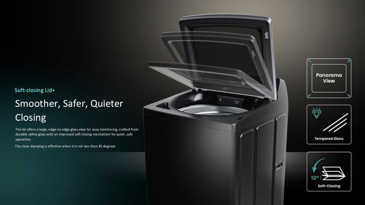 Hisense WT3I1923UB Machine à laver à chargement par le haut 19kg Noir