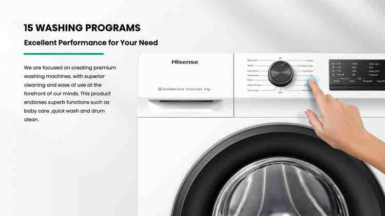 Hisense WFVC6010T Machine à laver 6kg Chargement Frontal